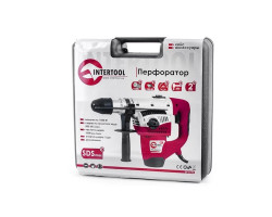 Перфоратор SDS-max 1050 Вт, 500 об/мин, 3500 удар/мин, 2 режима, кейс, аксессуары INTERTOOL DT-0195-foto8