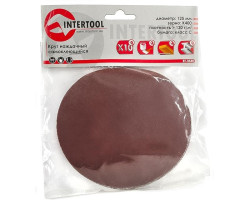 Круг наждачный самоклеющийся 125 мм, К400, уп. 10 ед. INTERTOOL BT-0540-foto2