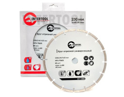 Диск отрезной сегментный, алмазный 230 мм, 16-18% INTERTOOL CT-1005-foto3