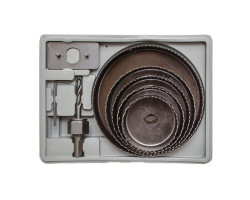 Набор корончатых сверл по дереву составной 64-127 мм 8 шт. INTERTOOL BT-0024-foto4