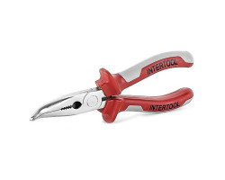 Щипцы удлиненные изогнутые 160 мм ПРОФ. INTERTOOL HT-0131-foto4
