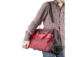 Сумка-тележка для инструментов с телескопической ручкой 510 мм x 290 мм x 360 мм INTERTOOL BX-9007-foto12