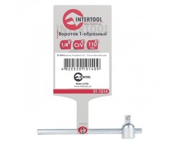 Вороток Т-образный 1/4", 110 мм, Хром-Ванадиум INTERTOOL ET-1014-foto2