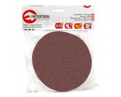 Круг наждачный самоклеющийся 125 мм, К80, уп. 10 ед. INTERTOOL BT-0508-foto2