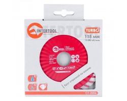 Диск отрезной Turbo, алмазный 115 мм, 22-24% INTERTOOL CT-2006-foto3