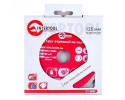 Диск отрезной алмазный со сплошной кромкой 125 мм, 22-24% INTERTOOL CT-3007-foto2
