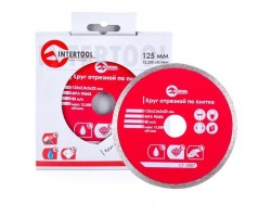 Диск отрезной алмазный со сплошной кромкой 125 мм, 22-24% INTERTOOL CT-3007-foto3