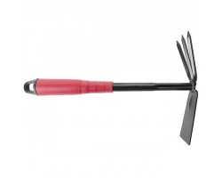 Сапка с мотыгой огородная 310x70 мм с полой пластмассовой рукояткой под удлинитель INTERTOOL FT-0015-foto2