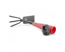 Сапка с мотыгой огородная 310x70 мм с полой пластмассовой рукояткой под удлинитель INTERTOOL FT-0015-foto3