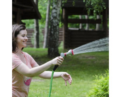 Пистолет-распылитель для полива 8-ми функциональный (центральный, туман, душ, угловой, полный, проливной дождь, конический, плоский.) ABS, PP,TPR INTERTOOL GE-0001-foto2