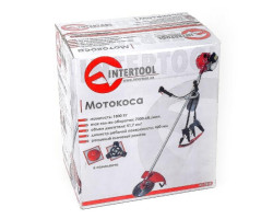 Мотокоса 1,8 кВт, 7000 об/мин., 40-зубчатый диск с твердосплавными напайками, 3-зубчатый нож, катушка с леской, ранцевый плечевой ремень INTERTOOL DT-2238-foto13