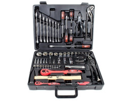 Профессиональный набор инструмента 1/2" & 1/4" 72 ед. INTERTOOL ET-6073-foto3