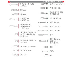 Профессиональный набор инструмента 78 ед. INTERTOOL ET-7078-foto5