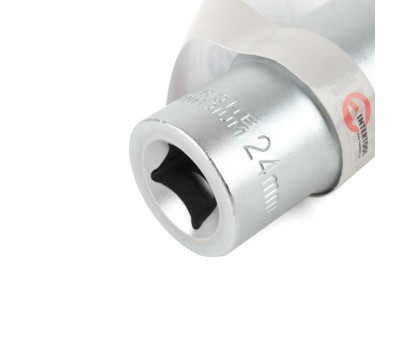 Головка шестигранная удлиненная 1/2", 24мм*78мм, Хром-Ванадиум INTERTOOL ET-0124