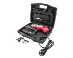 Шлифмашина прямая (гравер) 170Вт, 8000-35000 об/мин, кейс, аксессуары 40 шт, гибкий вал INTERTOOL DT-0517-foto8