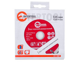 Диск отрезной сегментный, алмазный 125 мм, 22-24% INTERTOOL CT-1007-foto3