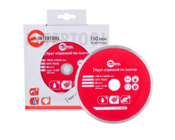 Диск отрезной алмазный со сплошной кромкой 150 мм, 22-24% INTERTOOL CT-3008-foto2
