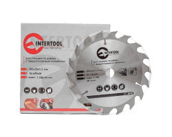 Диск пильный по дереву с твердосплавными напайками 185x20x1,5 мм; 18 зубьев INTERTOOL CT-3040-foto3