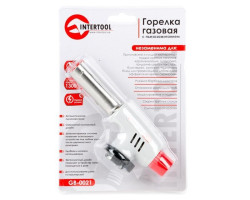 Горелка газовая, пьезозажигание на регуляторе INTERTOOL GB-0021-foto13