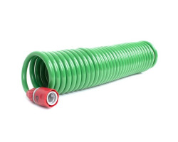 Шланг для полива спиральный 7,5 м с конекторами + aдаптер универсальный для конектора 1/2" с внутренней резьбой 1/2" INTERTOOL GE-4001-foto5