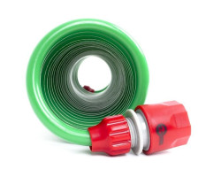 Шланг для полива спиральный 7,5 м с конекторами + aдаптер универсальный для конектора 1/2" с внутренней резьбой 1/2" INTERTOOL GE-4001-foto6