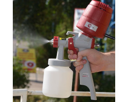 Пистолет покрасочный электрический HVLP 450 Вт, форсунка 1,5 мм, бачок 1 л; 0,14-0,35 Бар, 100-200 мл/мин INTERTOOL DT-5045-foto10