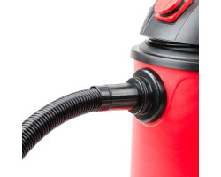 Пылесос строительный 20 л., корпус из пластика, 1400 Вт. Сухая, влажная уборка. Многоразовый спонж- фильтр, фильтр-пакет. INTERTOOL DT-1020-foto12