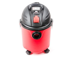 Пылесос строительный 20 л., корпус из пластика, 1400 Вт. Сухая, влажная уборка. Многоразовый спонж- фильтр, фильтр-пакет. INTERTOOL DT-1020-foto6