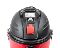 Пылесос строительный 20 л., корпус из пластика, 1400 Вт. Сухая, влажная уборка. Многоразовый спонж- фильтр, фильтр-пакет. INTERTOOL DT-1020-foto7