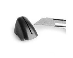 Нож с отломным лезвием 18 мм, металлическая направляющая, противоскользящий корпус, дробилка INTERTOOL HT-0506-foto6