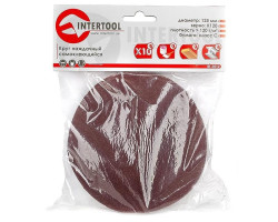 Круг наждачный самоклеющийся 125 мм, К120, уп. 10 ед. INTERTOOL BT-0512-foto2