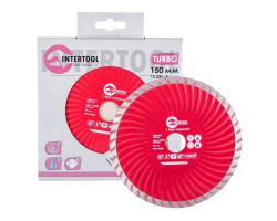 Диск отрезной Turbo, алмазный 150 мм, 22-24% INTERTOOL CT-2008-foto2