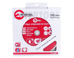 Диск отрезной алмазный со сплошной кромкой 180 мм, 22-24% INTERTOOL CT-3009-foto3