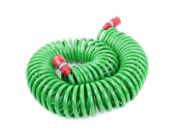 Шланг для полива спиральный 15 м с конекторами + aдаптер универсальный для конектора 1/2" с внутренней резьбой 1/2" INTERTOOL GE-4002-foto7