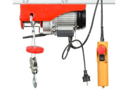 Лебедка электрическая 220/230В, 500Вт, 125/250 кг, трос 3.0мм*12м INTERTOOL GT1481-foto3