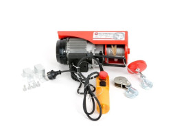 Лебедка электрическая 220/230В, 500Вт, 125/250 кг, трос 3.0мм*12м INTERTOOL GT1481-foto5