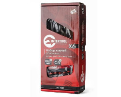 Набор рожковых ключей 6 шт., 6-17 мм Cr-V INTERTOOL HT-1001-foto2
