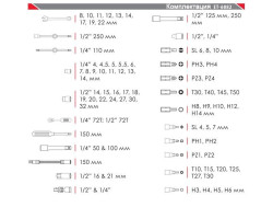 Профессиональный набор инструментов 1/2" & 1/4"; 82 ед INTERTOOL ET-6082-foto2
