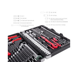 Профессиональный набор инструментов 1/4" & 1/2"; 119 ед INTERTOOL ET-7119-foto6