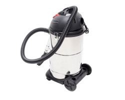 Пылесос строительный 30 л, корпус из нерж стали, 1400 Вт, cухая, влажная уборка, многоразовый спонж-фильтр, фильтр-пакет INTERTOOL DT-1030-foto2