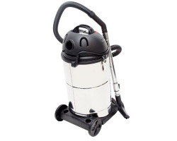 Пылесос строительный 30 л, корпус из нерж стали, 1400 Вт, cухая, влажная уборка, многоразовый спонж-фильтр, фильтр-пакет INTERTOOL DT-1030-foto7