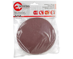 Круг наждачный самоклеющийся 125 мм, К150, уп. 10 ед. INTERTOOL BT-0515-foto2