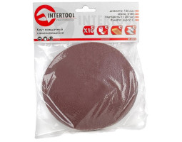 Круг наждачный самоклеющийся 125 мм, К150, уп. 10 ед. INTERTOOL BT-0515-foto2