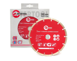 Диск отрезной сегментный, алмазный 180 мм, 22-24% INTERTOOL CT-1009-foto3