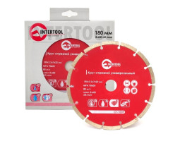 Диск отрезной сегментный, алмазный 180 мм, 22-24% INTERTOOL CT-1009-foto3