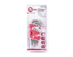 Набор Г-образных ключей TORX с отверстием 9 шт., Т10-Т50, Cr-V INTERTOOL HT-0604-foto2