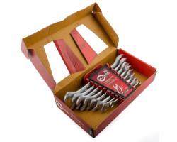 Набор рожковых ключей 8 шт., 6-22 мм Cr.-V. INTERTOOL HT-1002-foto2