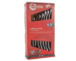 Набор рожковых ключей 8 шт., 6-22 мм Cr.-V. INTERTOOL HT-1002-foto3
