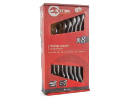 Набор рожковых ключей 8 шт., 6-22 мм Cr.-V. INTERTOOL HT-1002-foto3