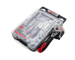 Набор инструмента 43 ед., 3/8" & 1/4", Cr-V INTERTOOL ET-6003-foto5